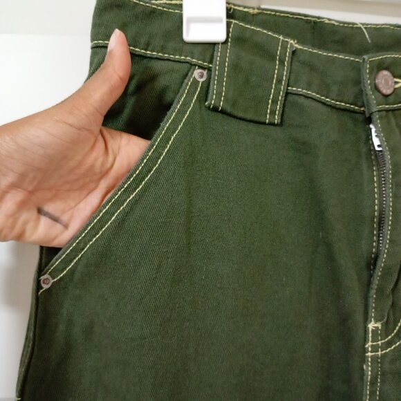 BDG Jogger Pants Green 100% Cotton With Pockets - Size 28 - Picture 7 of 12